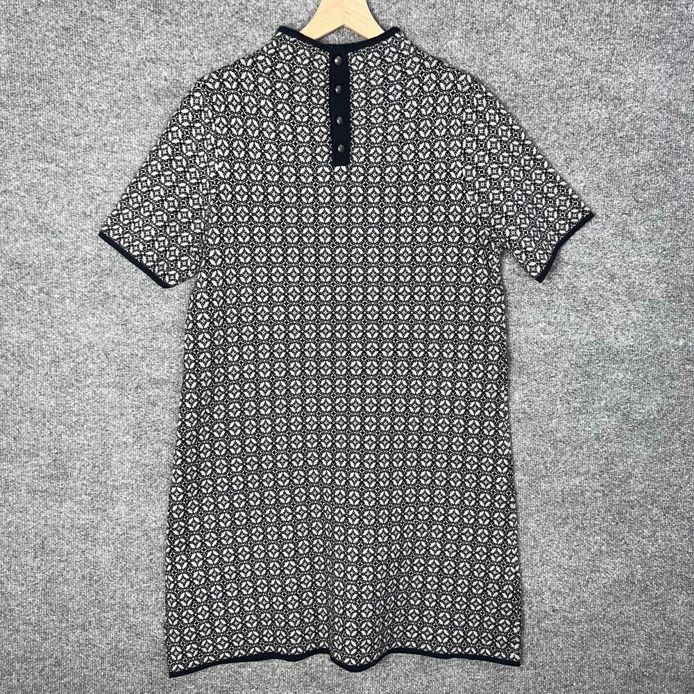 NWT‎ Nicole Miller New York Women Shorts Sleeves Dress Black White Sz Large